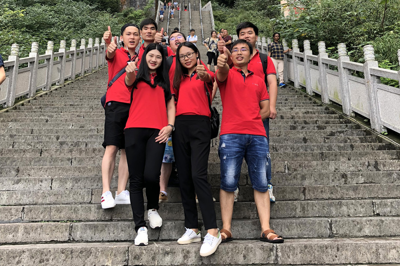 创想九州业务五部天门天梯留影