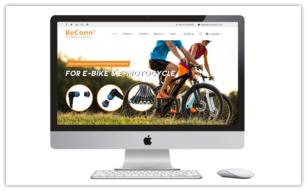 连接器网站开发设计-创想九州