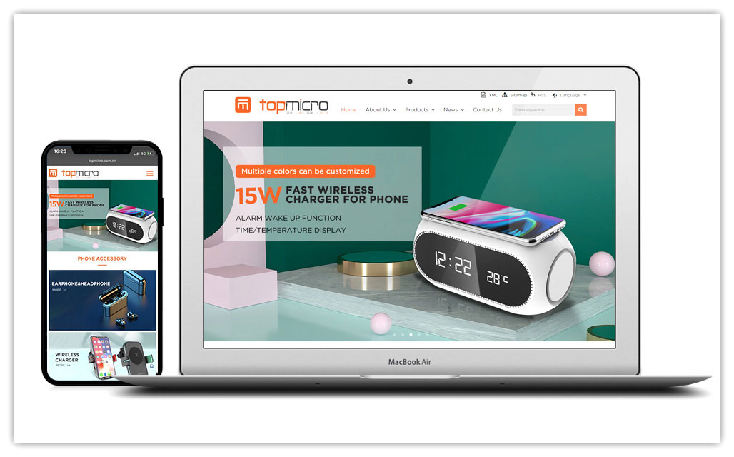 手机配件营销型网站建设-创想九州